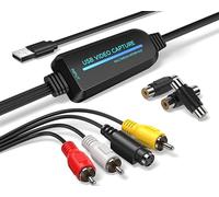 Convertisseur VHS vers numérique - 1080p USB 2.0 - Convertit VHS, Mini DV, Hi8, DVD et VCR en numérique pour Mac/Windows