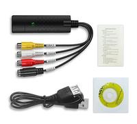 Convertisseur VHS vers Numérique USB 2.0 Boîte de Capture Audio/Vidéo VHS vers PC Compatible Windows 7/8/10