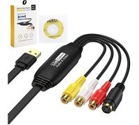 Convertisseur VHS vers numérique USB 2.0 capture vidéo audio pour VHS Mini DV Hi8 DVD sur Mac PC ENEVAOCT