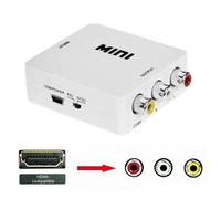 Convertisseur vidéo 1080P AV/RCA CVBS vers HDMI, MINI adaptateur AV2HD, boîtier convertisseur pour projecteur HDTV, décodeur DVD