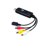 August VGB100 Enregistreur Convertisseur de Vidéo / Audio AV - Carte de Capture Vidéo Clé USB 2.0 - Câble de Transfert RCA vers USB - Compatible Windows 10 / 8 / 7 / Vista - SECAM PAL