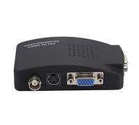 Convertisseur Vidéo BNC vers VGA, Convertisseur Vidéo BNC S vers VGA HD pour Moniteur D'ordinateur PC - Adaptateur de Sortie d'image Haute Résolution
