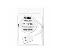 Club3D Adaptateur DisplayPort vers VGA CAC-2003 actif 1x DP mâle - 1x VGA femelle blanc