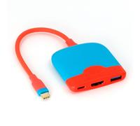 Convertisseur vidéo de Type C vers HDMI-compatible PD USB 3.0 HUB 3 en 1 4K Station d'accueil Portable adaptateur TV adapté pour Nintendo Switch