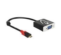 DeLOCK Adaptateur USB Type-C vers VGA 62994 – câble 0,2 m – Noir