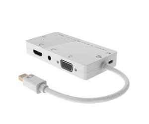 Convertisseur vidéo - MICRO CONNECT - DisplayPort - DVI, HDMI, VGA - Résolution 1920x1080 - Blanc