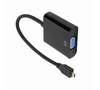Convertisseur Vidéo Micro vers VGA 1080P pour 4B, Transmission Stable Haute Définition, Plug and Play pour une Installation Facile, y Compris Fonction D'alimentation (#1)