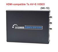 Convertisseur vidéo Portable NK-10, NK-H28, résolution compatible HDMI vers AV + S, sortie, système d'entrée