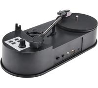 Convertisseur vinyle vers MP3, tourne-disque portable, tourne-disque USB, convertit des enregistrements 33/45/78 tr/min en numérique, avec prise en charge USB/SD pour un enregistrement sans PC