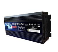 Convertisseur Voiture, Onduleur à onde sinusoïdale pure 12V 24V 48V 60V 220 3000w 4000w transformateur de tension onduleur solaire DC12V à AC 220 convertisseur LED(4000w,48V_50HZ_UPGRADE)
