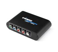 Convertisseur YPbPr vers HDMI - Adaptateur vidéo composante vers HDMI, scaler 1080P avec boîtier en aluminium