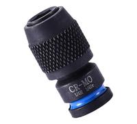 Convertisseurs de douilles carrées 1/2" vers 6,35 mm hexagonales - Surfaces antirouille - Transmission de couple élevé pour outil électrique - Clé à air - Adaptateur à changement rapide