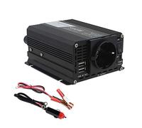 Convertisseurs de Puissance DC à AC convertisseur de Puissance 12V 220V Voiture onduleur Automatique Transformateur avec Double USB Adaptateur UE Socket(12V,500W)