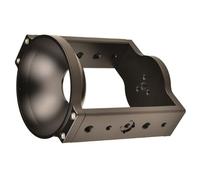 Convertisseurs demi-plats pour bol de 6,35 mm, trous filetés, adaptateur de bol pour tête de trépied d'appareil photo, support en aluminium