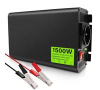 Convertisseurs électriques Auto Onduleur À Onde Sinusoïdale 2000W Affichage L'état Deux Ports Charge USB Contrôle De Tension Sécurisé(EU 1500W 220V)