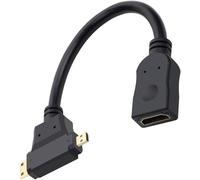 Convertisseurs multifonctions Mini HDMI vers HDMI Durabilité Construction en PVC pour une transmission vidéo claire.[W332]