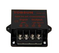 Convertisseurs SUPERNIGHT Power Supply Converter DC 24V vers 12V 5A 60W Voltage Transformer Step Down Regulator Universal pour Surveillance systems, Instruments and meters, Cable TV ect