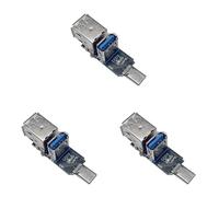 Convertisseurs universels USB C vers USB 3.0/USB 2.0 - Module d'extension multiport compatible avec les systèmes de fenêtre de type C vers module répartiteur
