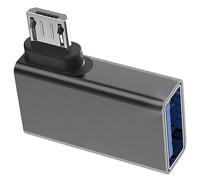 Convertisseurs USB A vers micro USB OTG à angle droit pour économiser de l'espace - Chargement direct et contrôle des périphériques sur smartphones tablettes - Deux ports USB OTG avec alimentation