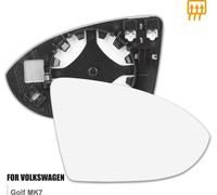 Convex Miroir Verre Chauffé avec Plaque Appui C?té Passager pour Voiture