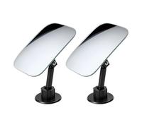 Convex Mirror Car Accessory - 1 Pair Hydrophobic Wide Angle Blind Spot Mirrors, Adjustable Glass View For Parking & Highway Safety | For Automotive SUV Truck & Universal Vehicle Models