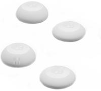 Convex Thumb Grip Caps Joystick Cap Analog Stick Cap Thumbstick Grip Cover for Nintendo Switch Pro Controller & PS5 / PS4 / Slim/Pro Controller - White, 2 Pairs (4pcs)