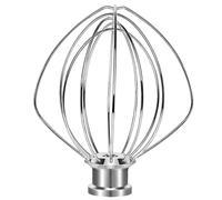 Convient au fouet à fil K45WW Compatible avec les accessoires de mixage KitchenAid Fouet en acier inoxydable Batteur sur socle à tête inclinable Ballon de gâteau de farine de remplacement