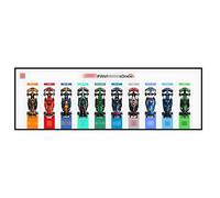 Convient au Tableau d'affichage Blanc du modèle de Voiture de Course pour Lego Speed Champions F1 77242-77251, Support Mural pour modèle de Voiture de Course (modèle Non Inclus)