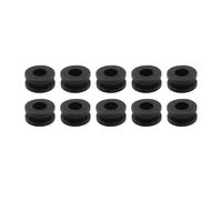 Convient aux carénages de couvercle latéral de moto, œillets en caoutchouc, joints, noir(10pcs)