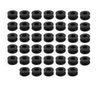 Convient aux carénages de couvercle latéral de moto, œillets en caoutchouc, joints, noir(40pcs)