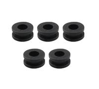 Convient aux carénages de couvercle latéral de moto, œillets en caoutchouc, joints, noir(5pcs)