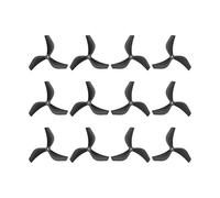 Convient aux Drones à 3 hélices BETAFPV Gemfan 2218, diamètre d'arbre de 1,5 mm, 4/12 unités ; Convient châssis sans balais Pavo20 Pro, Moteurs Lava 1104(2218 Black 12pcs)