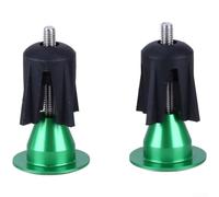 Convient aux guidons de 15 à 23,5 mm de diamètre et de 15 à 23,5 mm de | Paire légère de 23 g, alliage d'aluminium robuste, réduit le poids du guidon, améliore l'esthétique du vélo (vert)