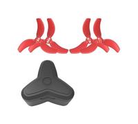 Convient aux hélices Avata 2, pales de Rechange 3032S, Ailes à Faible Bruit, Accessoires for Drone, Embouts Noirs, 4 pièces(2 Pairs of Red)
