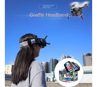 Convient aux lunettes vidéo FPV Bandeau couleur graffiti Sangle fixe