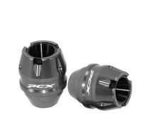 Convient aux Motos Honda PCX125 et PCX 150: Fourche Avant, moyeu de Roue, Protection Anti-Collision, Protection de Silencieux, glissière de Cadre(FrontTitanium)