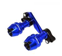 Convient aux Motos Honda PCX125 et PCX 150: Fourche Avant, moyeu de Roue, Protection Anti-Collision, Protection de Silencieux, glissière de Cadre(Rear Blue)