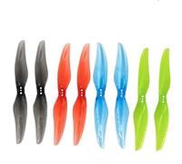 Convient Compatible avec hélice 4024 Compatible 12 Paires 2 3 Trous 1.5mm 4x2.4 CW CCW hélice Compatible avec Accessoires de Moteur sans balais FPV(12PAIR Color Mix)