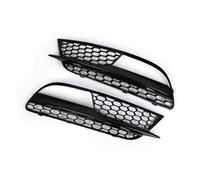 Convient for A//u//d//i A5 2012 2013 2014 2015 2016 8T0807681H 8T0807682H Grille de phare antibrouillard en nid d'abeille noir brillant, couvercle de phare antibrouillard avant