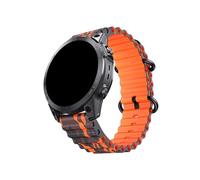 Convient For Garmin 22 26 Mm Camo Ocean Silicone Bracelet À Dégagement Rapide Convient For Fenix5 5XPlus 6 6XPro 7 7X Bracelet De Montre /Intinct1 2 Ceinture(Camo orange,26mm)