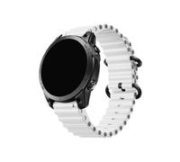 Convient For Garmin 22 26 Mm Camo Ocean Silicone Bracelet À Dégagement Rapide Convient For Fenix5 5XPlus 6 6XPro 7 7X Bracelet De Montre /Intinct1 2 Ceinture(White,26mm)