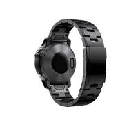 Convient for Garmin Quick Fit Bracelet de montre en métal titane, adapté for Fenix 7X 7 6X Pro 5X Plus/Instinct/Epix Bracelet 22 mm 26 mm(Black,22mm)
