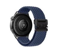 Convient for Huawei GT5/Watch 3 Pro/GT4 Bracelet de montre en nylon tressé avec boucle de parachute(Midnight Blue,20mm)