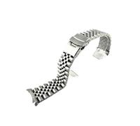 Convient for Seiko Bracelet en acier inoxydable massif 20 mm 22 mm Bracelet de sport for homme Srpd Convient for Skx007/Skx009 SRPD63K1 Bracelet à extrémité incurvée Jubilee(Type C with logo,22mm)