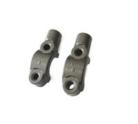 Convient for Support de rétroviseur à Levier de 7/8" 22 mm, Support de Serrage de maître-Cylindre de Frein/Embrayage, Couvercle de Fixation, boulons M10, Support de Base(Grey)