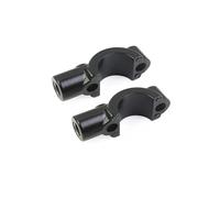 Convient for Support de rétroviseur à Levier de 7/8" 22 mm, Support de Serrage de maître-Cylindre de Frein/Embrayage, Couvercle de Fixation, boulons M10, Support de Base(Black)