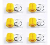 Convient for T0Y0TA SCION Corolla 1.8L Matrix 1.8L Prius Hybrid 1.8L Verso 2.0L RAV4 Yaris OEM 04152-YZZA6 04152-37010 Filtre à huile(6 pcs)