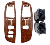 /Convient for Toyota Land Cruiser 100 LC100 FJ100 Ujz100 2003-2007 Voiture LHD Sortie d'aération intérieure Panneau de ventilation du tableau de bord(Wood A Panel Outlet)