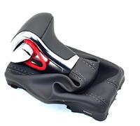 Convient pour A&UDI A6 A7 A3 A4 A5 A6 C6 Q5 2009 2010 2011 2012 2014 4G1 713 139 R Pommeau de levier de vitesse en cuir chromé (couleur : ligne rouge gris)(gris)
