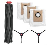Convient pour aspirateur robot Eufy 3 en 1 E20, kit de sacs à poussière à rouleau principal, 6 accessoires pour aspirateur, y compris 1 brosse principale, 2 brosses latérales, 3 sacs de collecte de